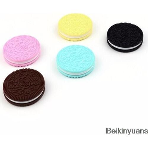 Gum biscuits silicone teether baby toys fashion baby teether food grade safety silicone teether toys