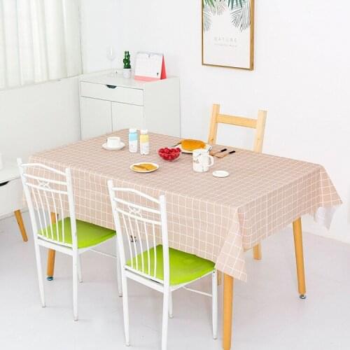 Nordic table cloth waterproof anti-hot oil wash-free plastic table cloth table cloth coffee tablecloth cloth PVC table mat