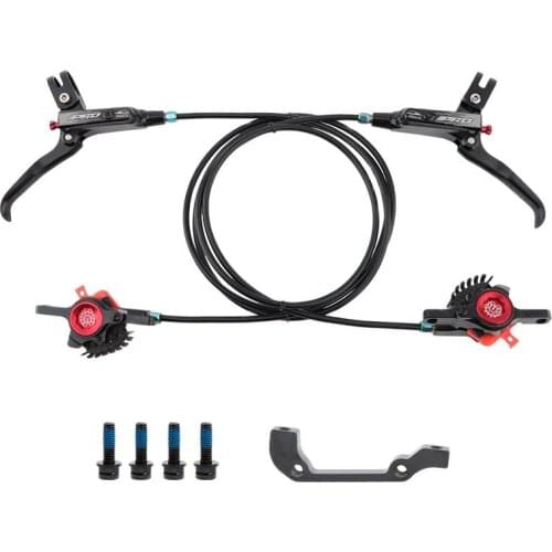MTB Bike Hydraulic Disc Brake Calipers aluminum only MTB Oil Disc Brake Left Rront+Right Rear 800/1400mm ultrlight 426g MT200