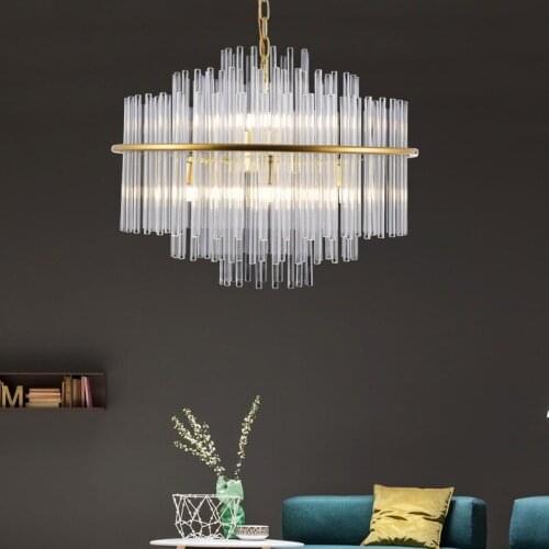 Vintage modern led chandelier hanging lamp led wall moon lamp ventilador de techo avizeler living room decoration