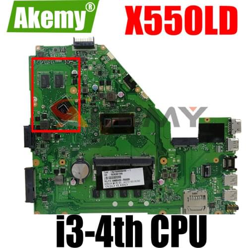 X550LD I3-4030 CPU 4GB RAM GT820M mainboard REV2.0 For ASUS X550L X550LN A550L R510L R510LD Laptop motherboard 100% Tested