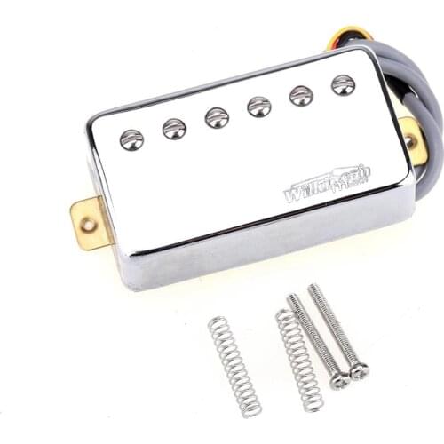 Wilkinson Classic Tone Ceramic PAF Style Humbucker Neck Pickup for Les Paul Style Electric Guitar , Chrome