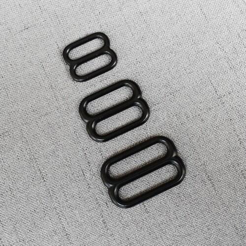 1 Pcs/Pack 15mm 20mm 25mm Metal Accessories Adjustable B Ring Buckle Tri-Glide Pin Slider Loop DIY Shoulder