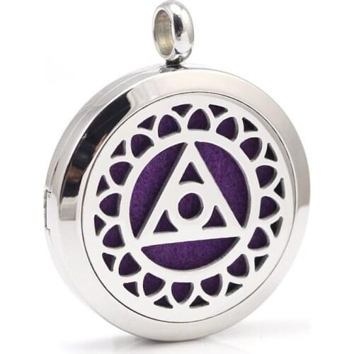 10pcs/lot 2017 New Arrival Stainless Steel Aromatherapy Essential Oil Diffuser Necklace Pendant for girl