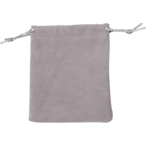 10 pcs/lot Small Grey Velvet Bag 9x12cm Charms Earrings Jewelry Packaging Bags Wedding Decoration Velvet Pouch Gift Bags