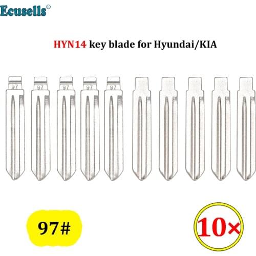 10Pcs/Lot NO.97 Key Blade Remote Blank HYN14 Long Key Blade for Kia for Hyundai ELANTRA CELESTA Flip Remote Car Key Blade
