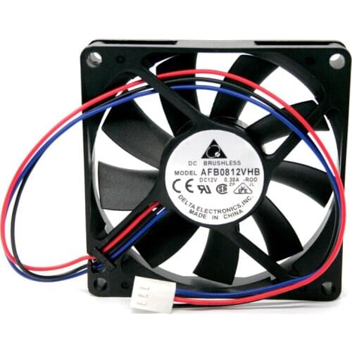 8015 AFB0812VHB 8cm 80X80X15 Mm DC 12V 0.30A Double Ball Bearing Cpu Computer Case Cooling Fan