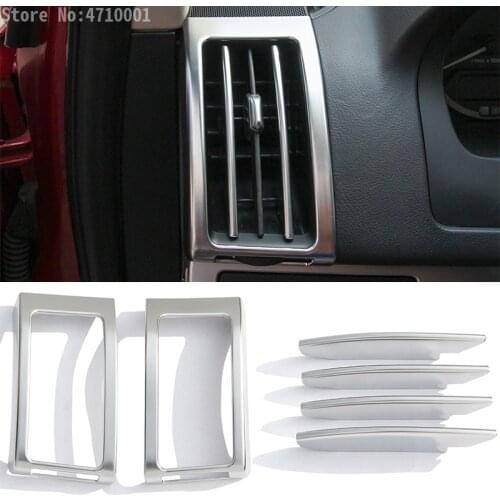ABS Chrome Dashboard Side Air Condition Vent Outlet Cover Frame Trim For Land Rover Freelander 2 2007-2016 Auto Accessories