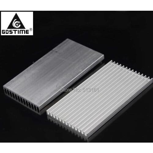 30pcs/lot Gdstime 100x55x6mm Aluminum Heatsink Radiator Heat Sink For LEDs