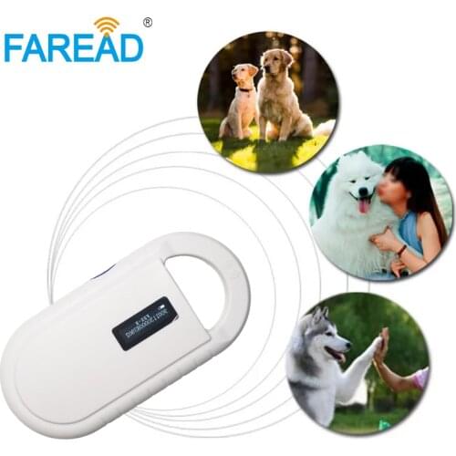 NEW Free shipping Pet Microchip ISO11784/85 134.2KHz FDX-B small Portable Scanner,Animal Tag chip Reader,LF RFID Handheld Reader