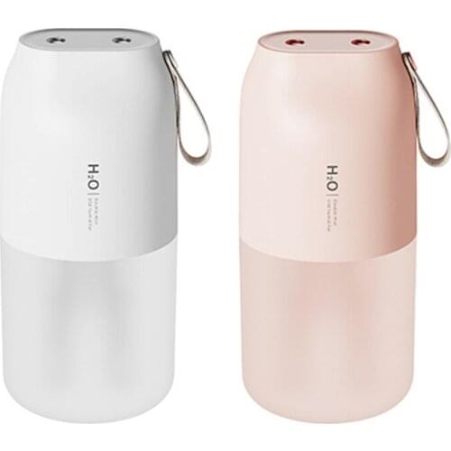 2 Nozzles Wireless Air Humidifier Portable Aroma Diffuser Rechargeable Humidificador Essential Oil Humidificador