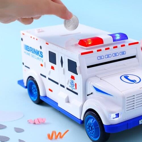 Digital Piggy Bank Kids Toy Money Box Saving Deposit Boxes Electronic Tirelire Enfant Children Cash Car Coin Safe Truck