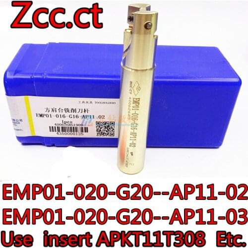 EMP01-020-G20-AP11-02 EMP01-020-G20-AP11-03 100% original Zcc.ct Milling cutter Use insert APKT11T308 Etc