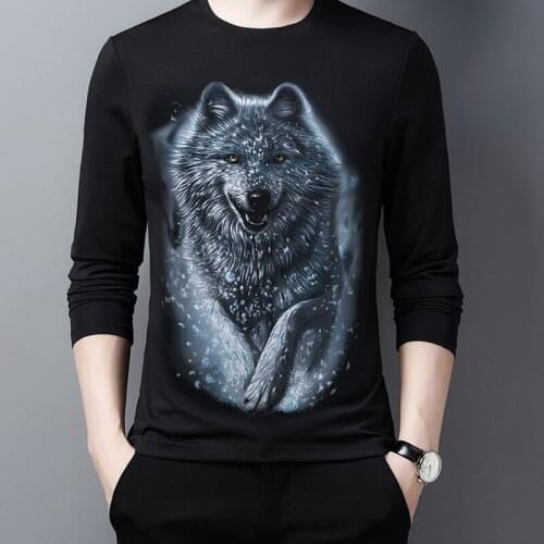 New arrival 2020 Wolf 3D graphic t shirts Men alternative clothing harajuku shirt oversized 6xl Casual Cotton Tops men clothing