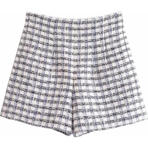 -Korean Version of 2021 Summer Womens New High Waist Slim Texture Casual Wide Leg Shorts DLZK732