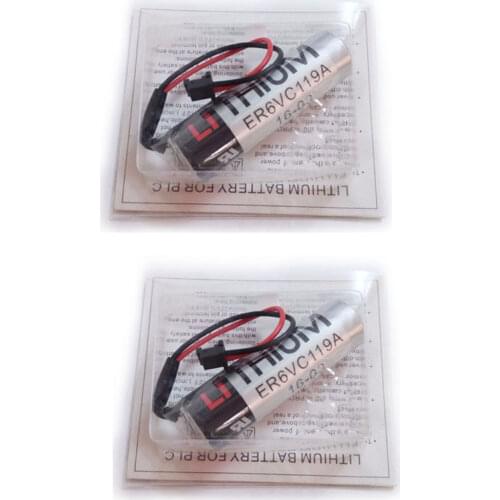 Lot 2pcs Genuine New For TOSHIBA ER6V ER6VC119A ER6V C119A 3.6V 2400mAh Industrial PLC Lithium Battery Pack Wholesale