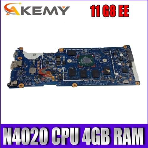 AKEMY FOR HP HP Chromebook 11 G8 EE laptop motherboard mainboard DA00GAMB6D2 WITH SRET0 N4020 CPU 4GB RAM tested FULL 100
