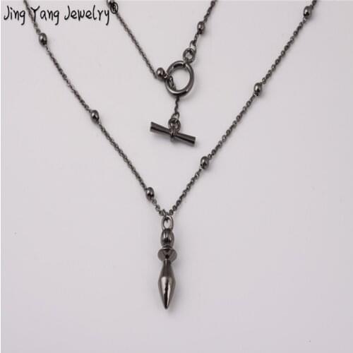 Jingyang Pendulum Reiki Copper chakra Harmony Pendulums For Dowsing Rose Gold European Fashionable With Necklase Chain chakra