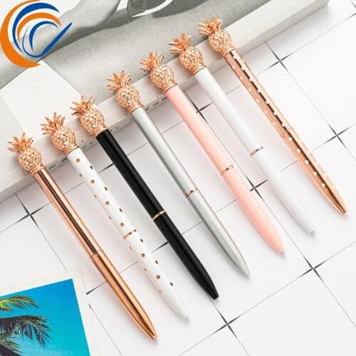 Metal Pineapple Ball Pen 16 Pcs Per Set Wholesale Business Gift Metal Ball Point Pen Hotel Business Gift