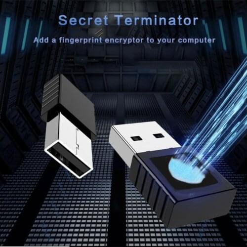 Mini USB Fingerprint Reader Win10 Dongle File Encryption 360° Touch Security Key