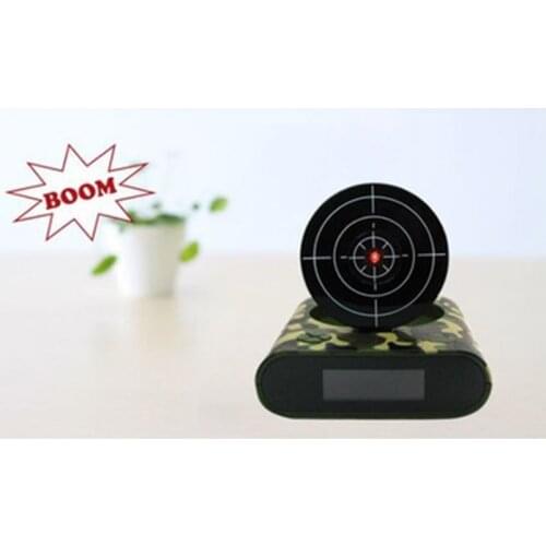 News 2020 Electronics Desk Clock Digital Alarm Clock Gadget Target-Laser shooting For Childrens Alarm Clock Table 875F