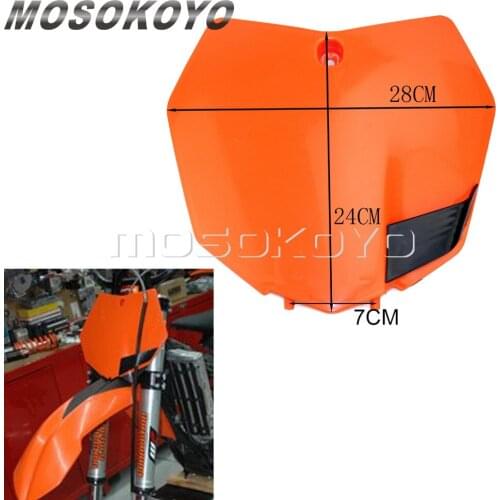 Orange Motorcycle Front Number Plate for SX SXF XCF 125 350 450 MX Enduro Racing Motocross Dirt Bike Plate 2013-2015