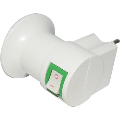 AC 110V 220V E27 EU plug Lampholder Fireproof with power on-off button switch Portable Bulb Holder Insulation Socket Lighting