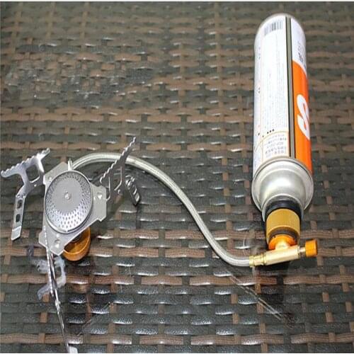 Outdoor Gas Stove Camping Stove Propane Refill Adapter Burner Flat Cylinder Tank Coupler Bottle Adapter Save