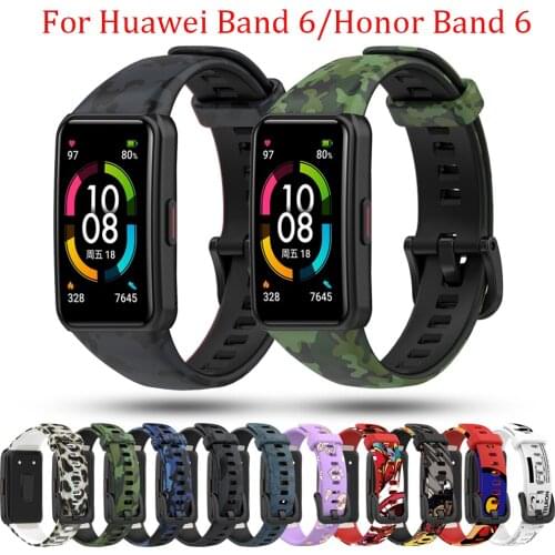 For Huawei Honor Band 6 Wrist Strap Smart Wristbands Watch Accessories Soft Silicone Bracelet For Honor Band 6 Replacement strap