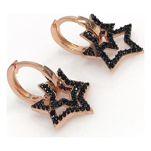 New Style Trend Star Silver Star Earrings