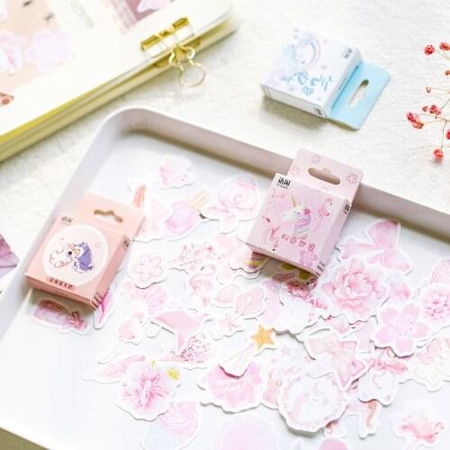 Store Series Weather station Pink Unicorn Meaty Decorative Stickers Adhesive Stickers DIY Decoration Diary Stickers Box Package