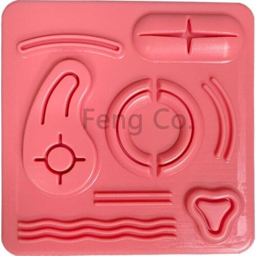 Suturing Practice 3D Pad Surgical Simulation Exercise Medical Silicone Skins Laparoscopic Training Dentist Education