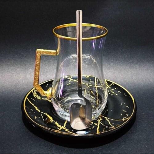 Turkish Tea Cup 12 Piece Tea Coffee Team Turkish Arabic Russian English French Morocco: tea and Coffee Cups Espresso Coffe