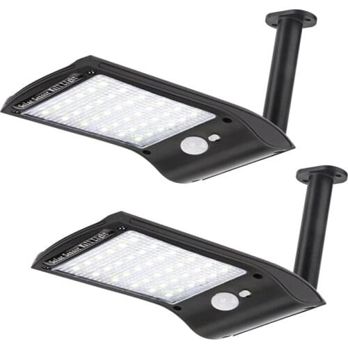 2Pack Solar Lights 36 LED IP65 Waterproof Outdoor Security Night Light,Wireless Wall Lamp for Garden, Fence, Gate Garage