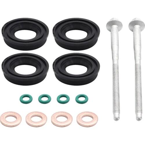 Injector Seal Kit for Ford, Injector Seals + Washers + O-rings + Bolts Fit for Ford Transit MK7 2.2
