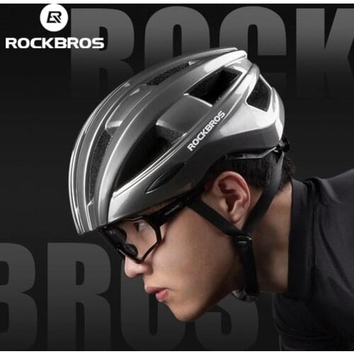 ROCKBROS Cycling Helmet MTB Road USB Charging Tail Light Helmet Adjustable Headwear Safety Bike Helmet Integrally-molded Helmet