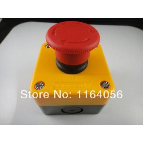 Waterproof Emergency STOP Push button Switch 400V 6A