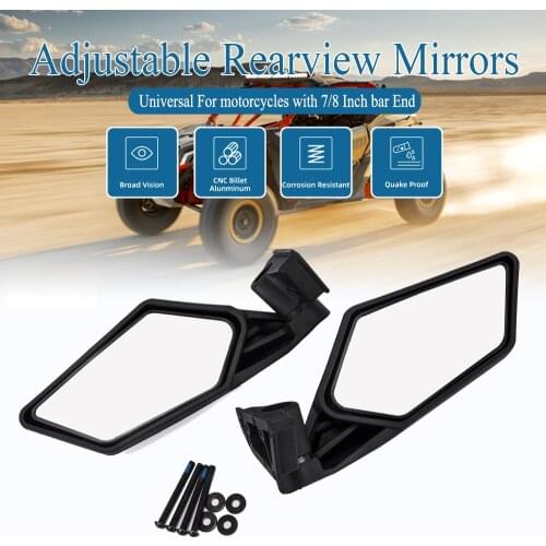 UTV Rearview Mirror For Can Am Maverick X3 2017 2018 For Suzuki Quadracer 450 2006-2009 Adjustable Motorcycle Rear View Mirrors