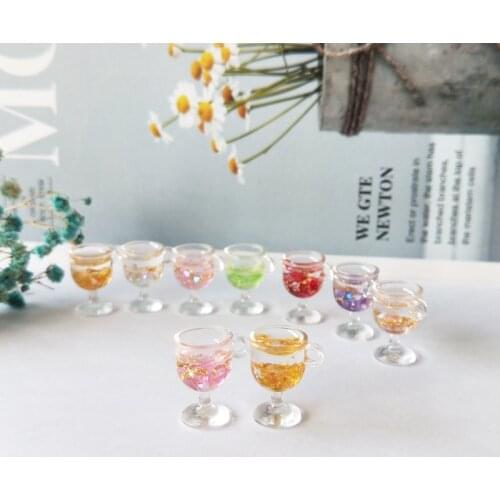 10pcs/lot 18*12mm Beverages Goblet Drink Resin Charms Pendants Cocktail Pendants Fit DIY Earrings Jewelry Accessory Craft YZ600