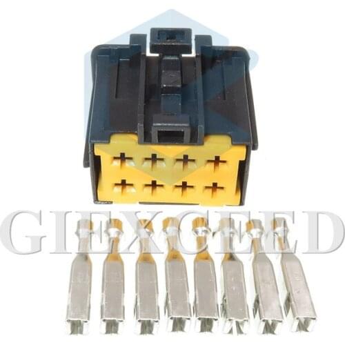 2 Sets 8 Pin Automotive Anti-theft Window Lifter Harness Socket For Peugeot Citroen