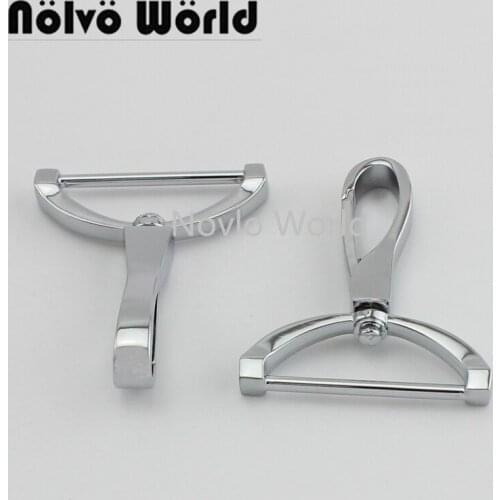 Nolvo World 5-20-100pcs 2 colors 57.7*38.3mm 1-1/2 chrome metal buckle for men bag clasp swivel snap hook bag clasp