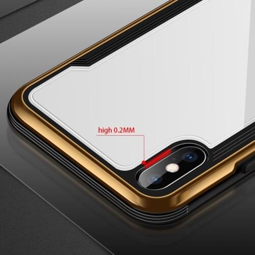 2019 stylish high quality Wholesale shockproof hybrid armor phone case 2 in 1 for iphone x xs space glass PC plus TPU