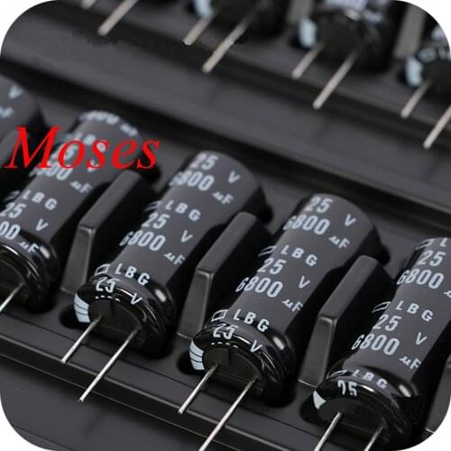 25v 6800uf 100% Original New Japan NCC LBG Audio Electrolytic Capacitor Radial Capacitance 18x40mm +/- 20