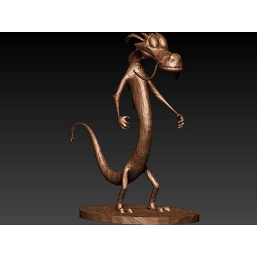 3D model for cnc or 3D printers in STL file format-Dragon sculpture diy home art decorations
