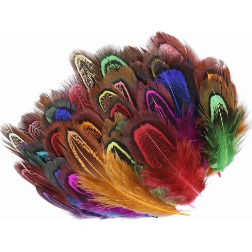 20/50Pcs Bag Multicolor Natural Pheasant Feathers 5-10cm for Jewelry Accessories Decoration Fly Tying Material Pheasant Plumes