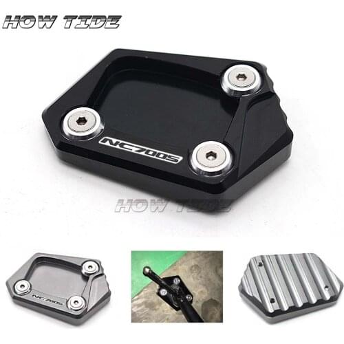 For Honda NC700 S NC700S 2012-2014 CNC Billet Aluminum Kickstand Foot Plate Side Stand Extension Pad Enlarge Extension