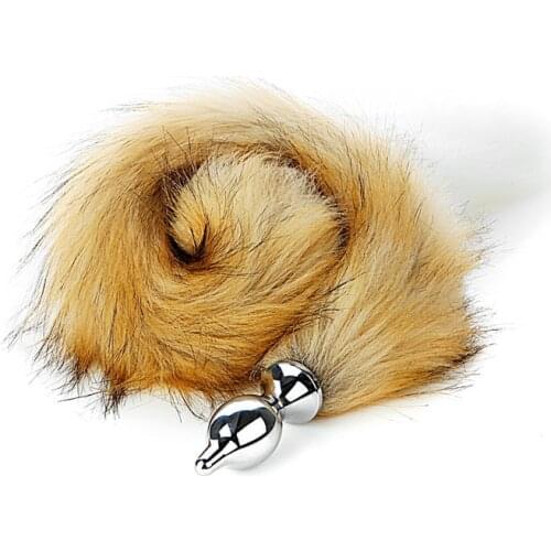 Detachable Fox 80cm Tail Posterior Atrium Anal Plugs Adult Sex Products Anal Plugs Tail Fox Anal Plugs Butt Plugs Sexo