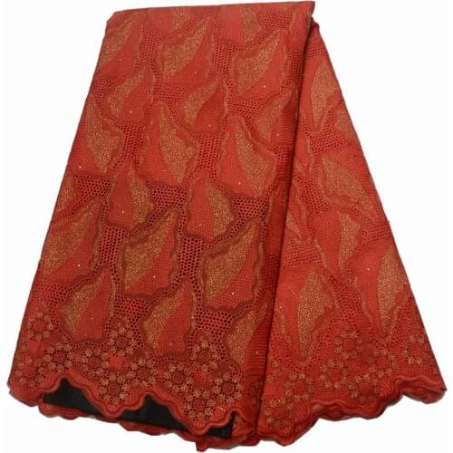 Free shipping (5yards/pc) high quality African dry cotton lace wonderful embroidered Swiss voile lace fabric for dress CLP58