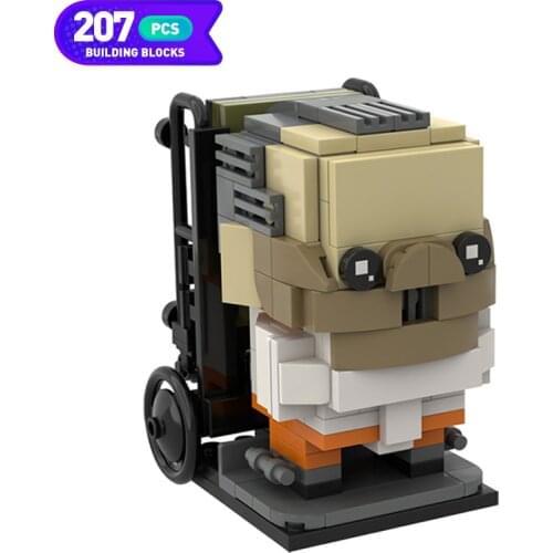 Moc Movie Figures Hannibal Lecter Brickheadz of Silence of The Lambs Model Building Blocks Bricks Collection Toys for Kids