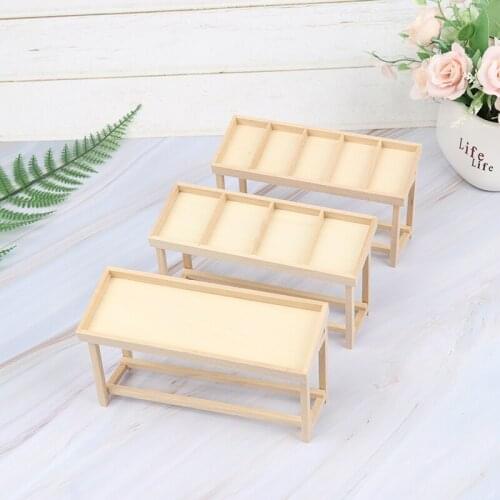 Hot!1:12 Wooden Dollhouse Fruit Vegetable Rack Miniatures Furniture Model Toys Handmade Fruit Rack Stall Doll House Accessories